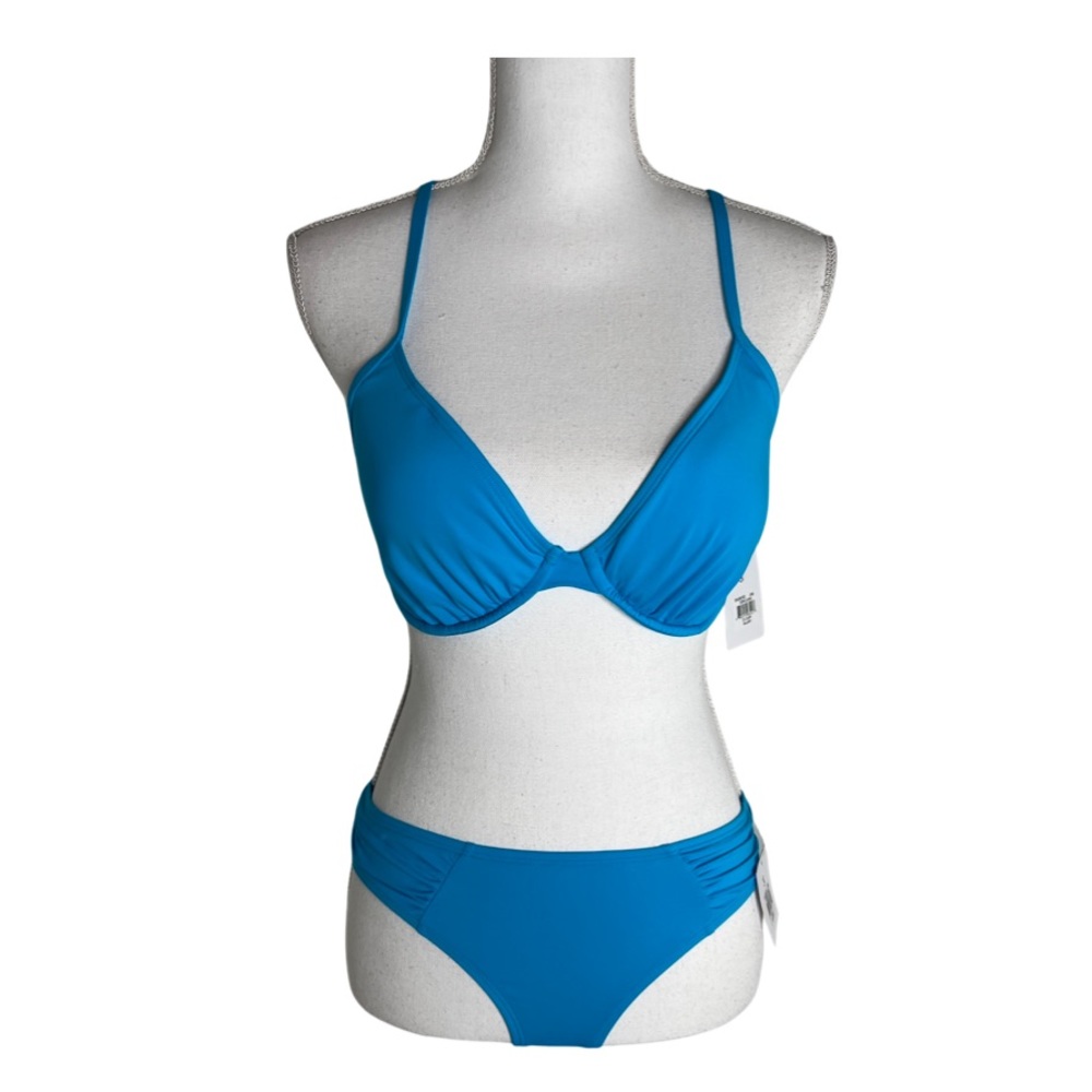 Skye Swimwear Bikini 2 Piece Set Blue NWT